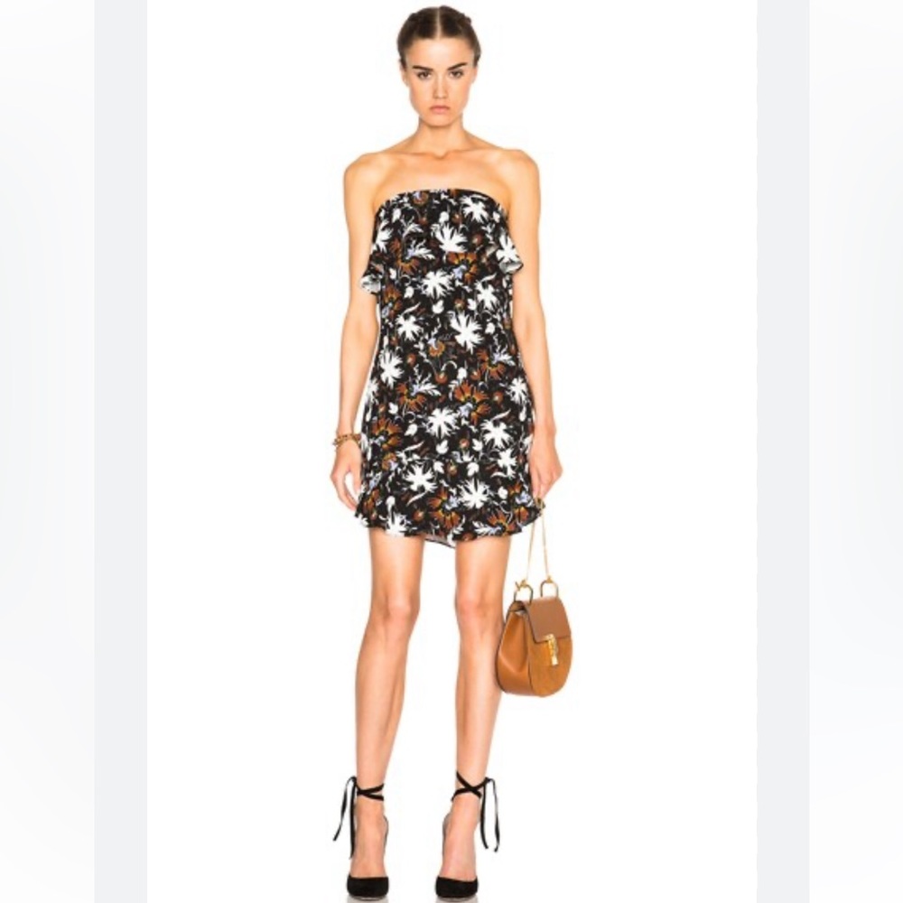 A.L.C. Romy Floral Strapless Dress Size 2